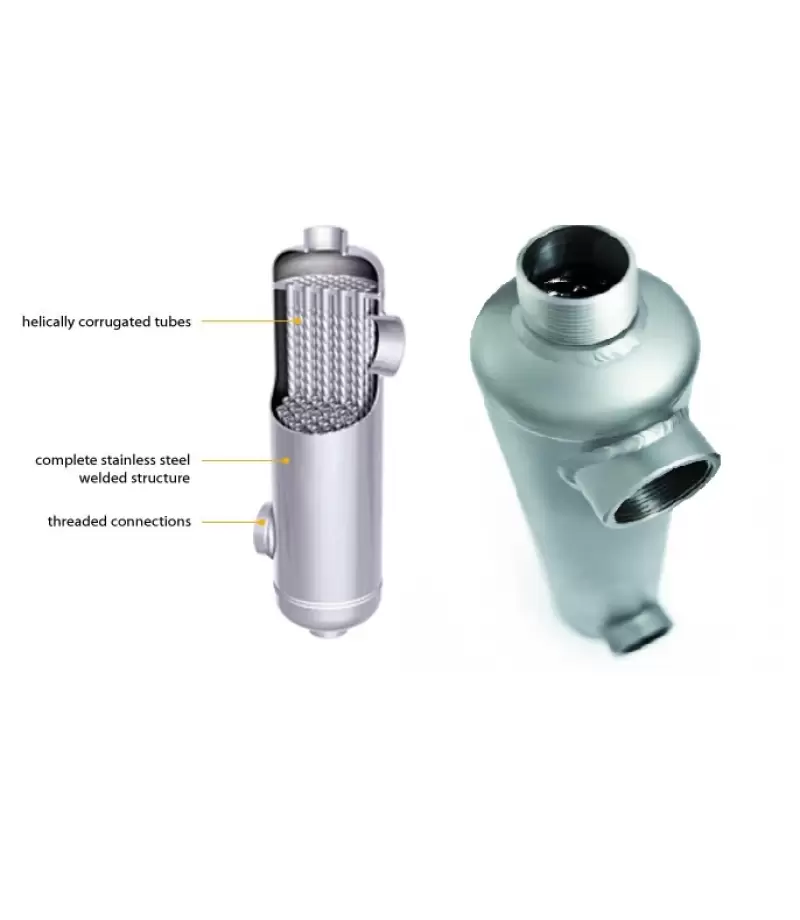Schimbator de caldura din inox AIC B180 - 53Kw
