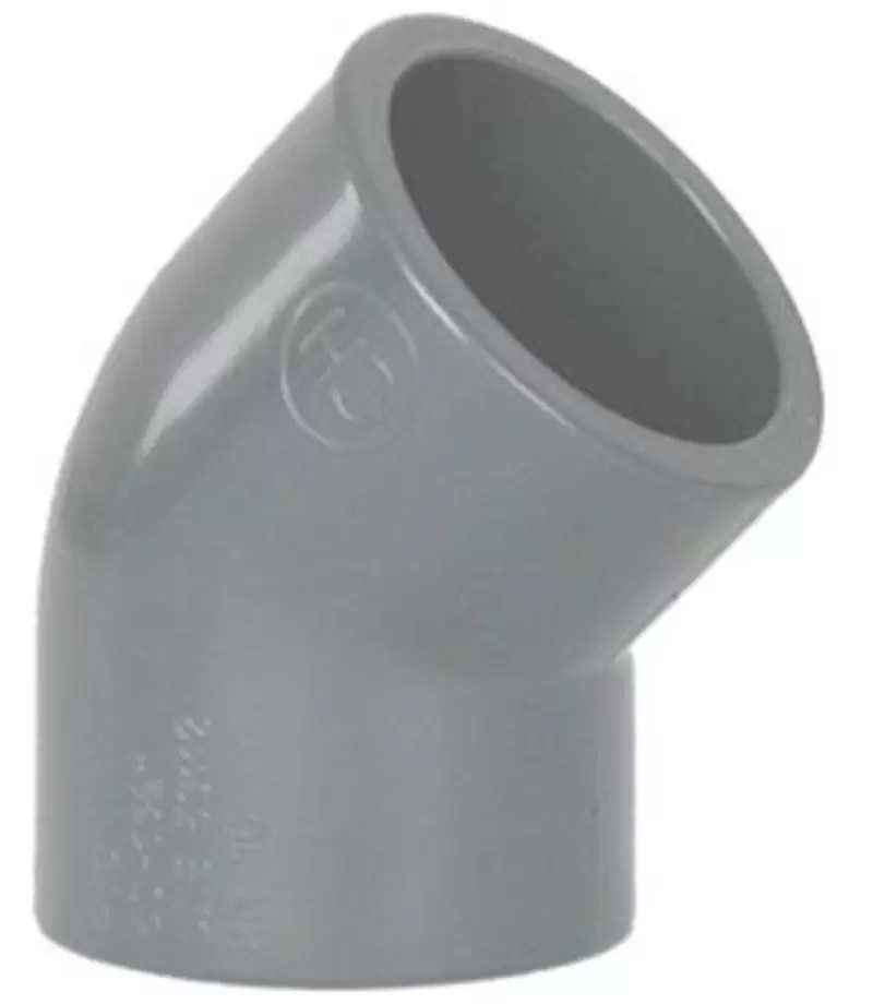 Cot PVC-U D63 45º-Cepex
