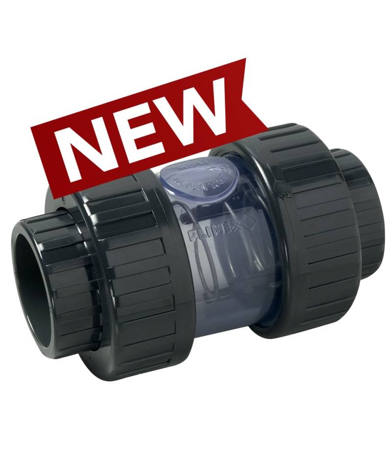 Clapeta de sens cu arc si corp transparent PVC-U D63 mm - SOROFLEX