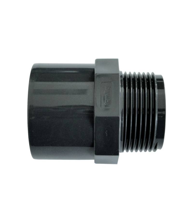 Niplu mixt PVC-U D63-50x2" Fe - Astral Pool