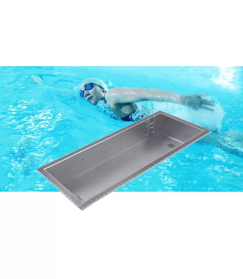 Piscina din inox cu overflow OPTIMAL 9x3x1,2m - AstralPool