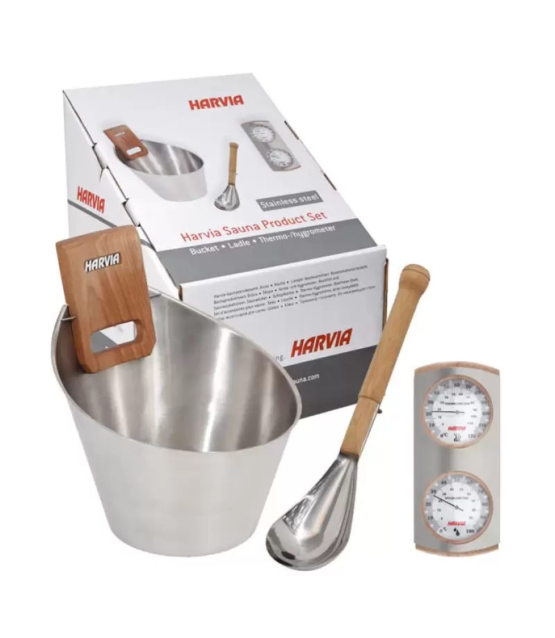Set accesorii din inox pentru sauna-Harvia