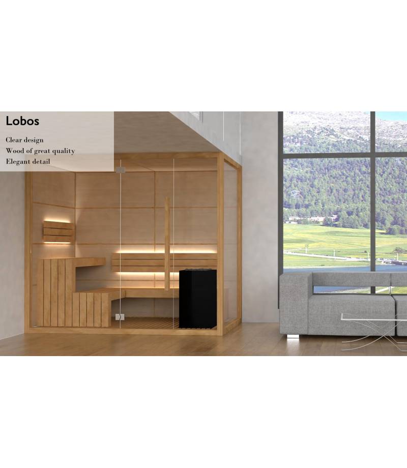 Saună finlandeză 134 x 254 x 210 - model Lobos - AstralPool