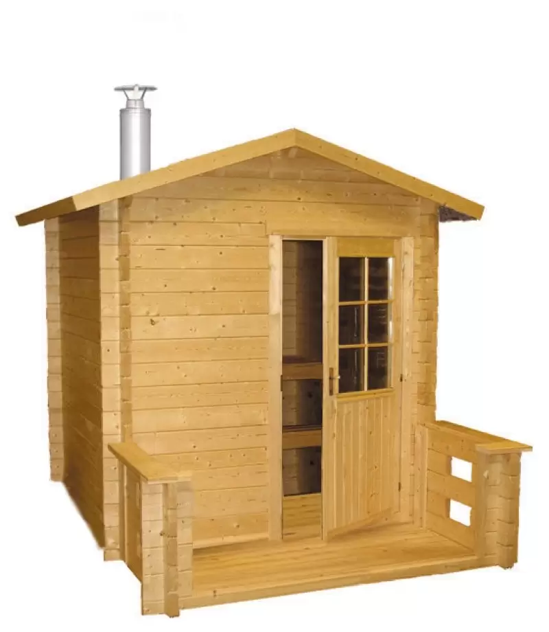 Sauna uscata de exterior Kuikka cu incalzitor electric - Harvia
