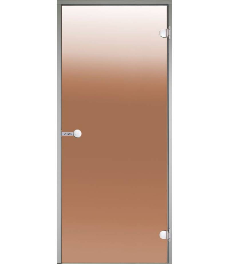 Usa pentru sauna umeda 189x79cm sticla de bronz, rama din aluminiu - Harvia