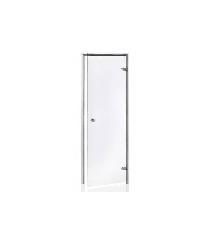 Usa pentru baie de aburi din sticla clara si rama aluminiu 80 x 190cm - SPAZONE