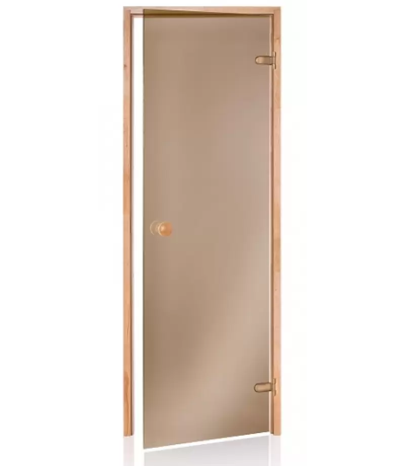 Usa pentru sauna uscata 189x89cm sticla de bronz, rama din pin - Harvia