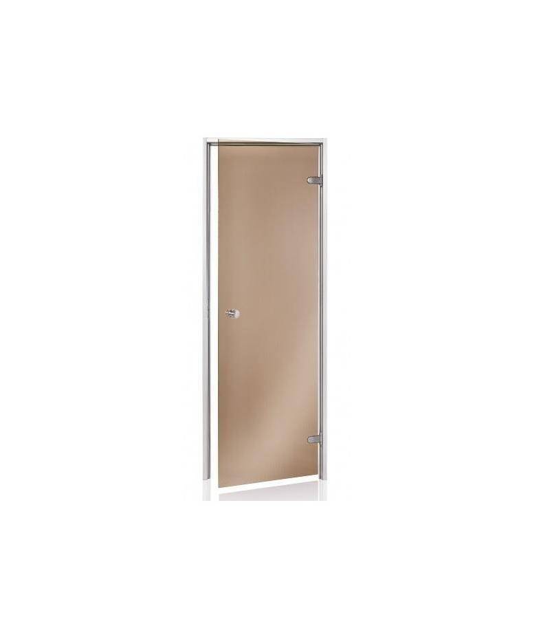 Usa pentru baie de aburi din sticla bronz si rama aluminiu 70 x 190cm - SPAZONE