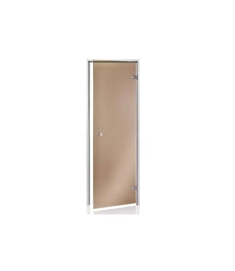 Usa pentru baie de aburi din sticla bronz si rama aluminiu 70 x 190cm - SPAZONE