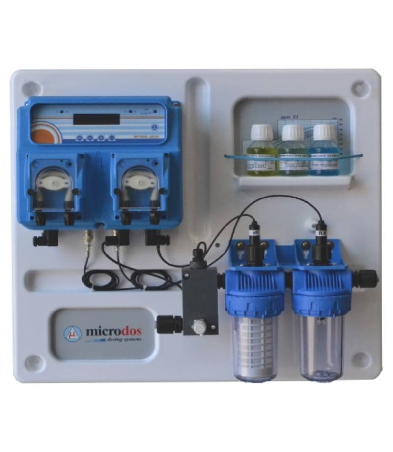 Dozator - regulator peristaltic MP Dual  PH - 1,5l/h / RX - 3,0l/h  - montat pe placa - Microdos
