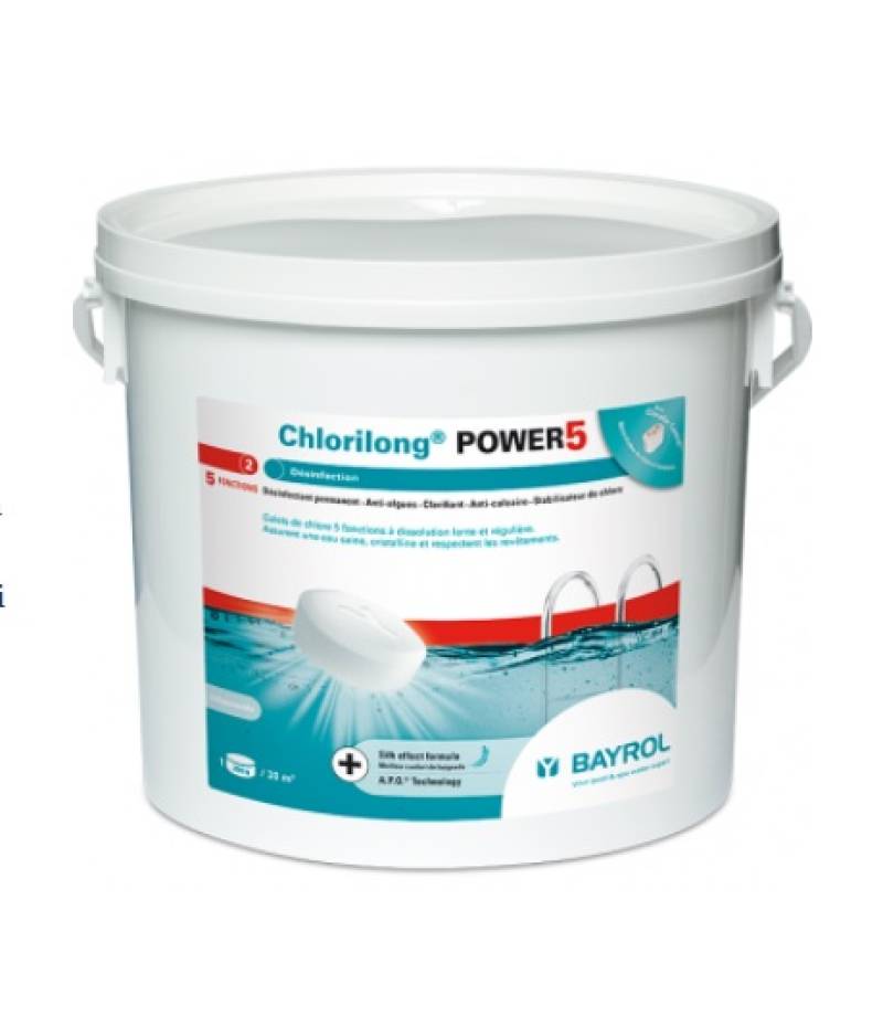 Clor lent tablete 5 functii CHLORILONG POWER 5 - 5 KG - Bayrol