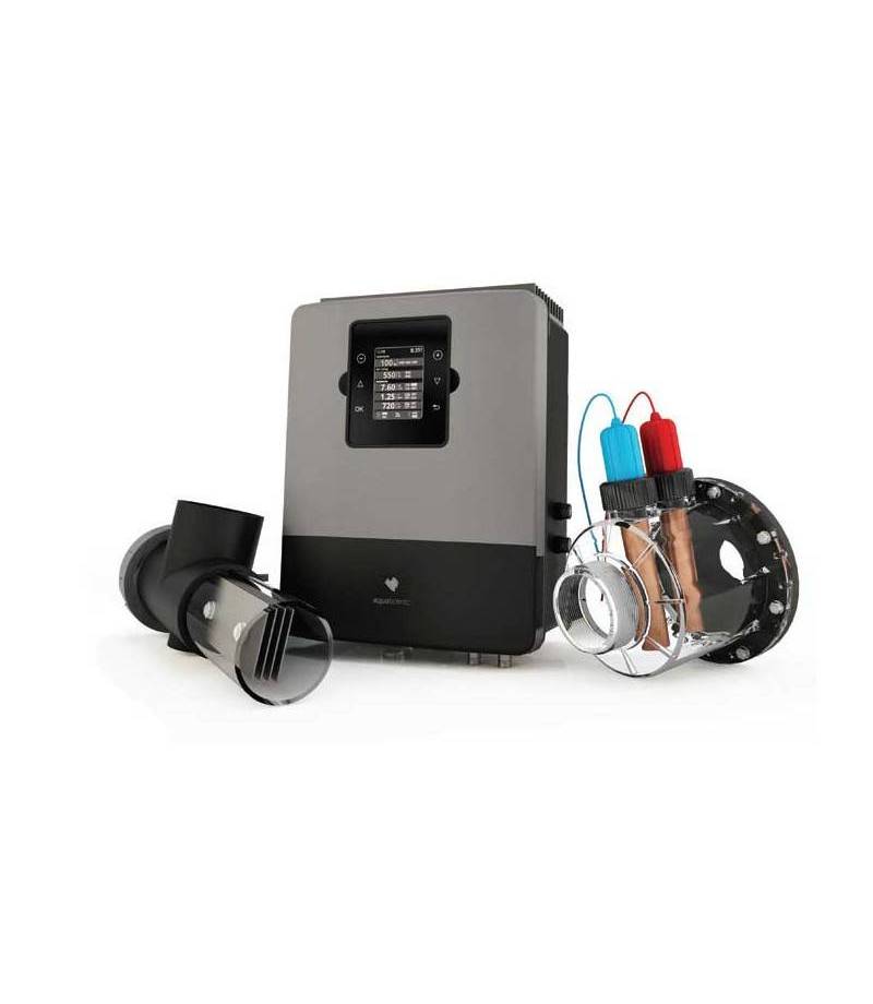 Sistem hidroliza si ionizare Cu/Ag pentru piscina AQUASCENIC - 30 grame / 110 mᶟ - SUGAR VALLEY