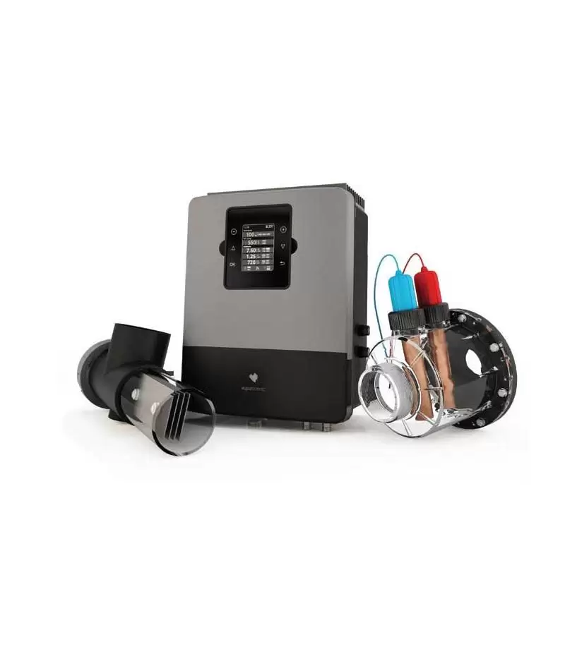 Sistem hidroliza si ionizare Cu/Ag pentru piscina AQUASCENIC - 15 grame / 65 mᶟ - SUGAR VALLEY