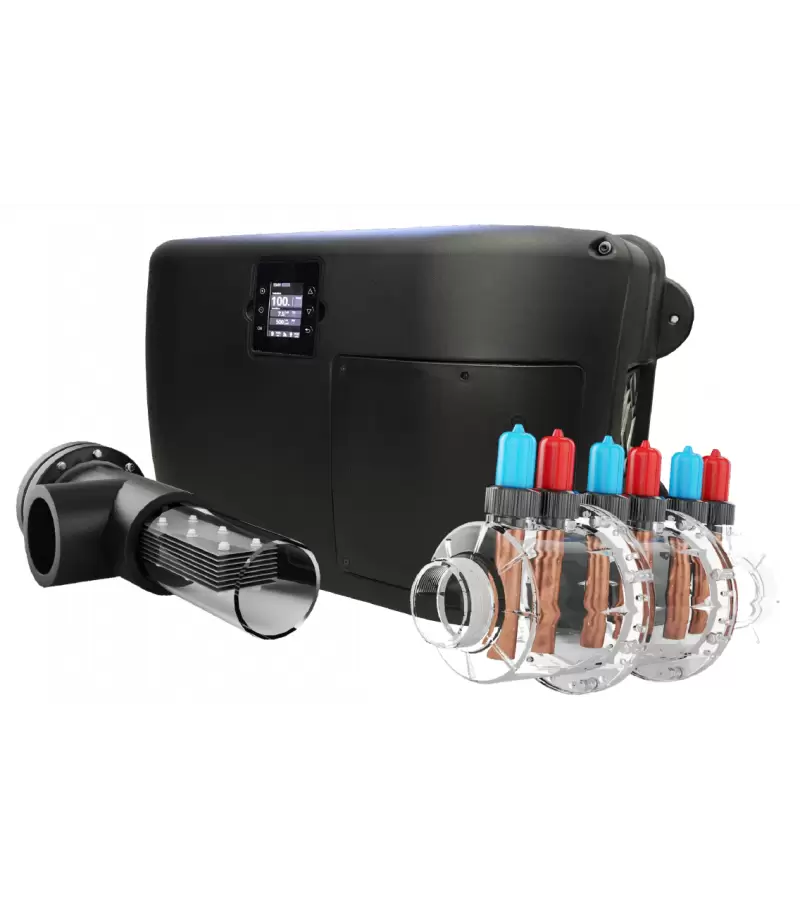 Sistem hidroliza si ionizare Cu/Ag pentru piscina AQUASCENIC - 500 grame / 750 mᶟ - SUGAR VALLEY