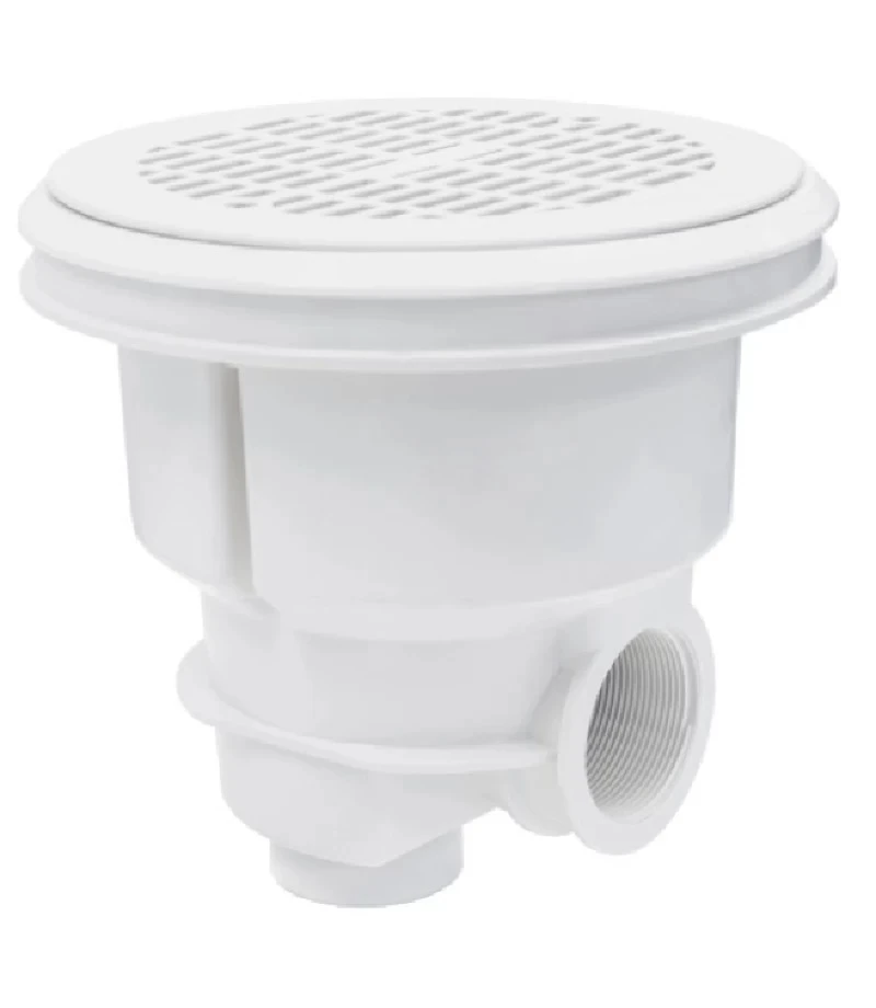 Sifon NORM pentru beton Ø189mm cu grilaj plat - AstralPool