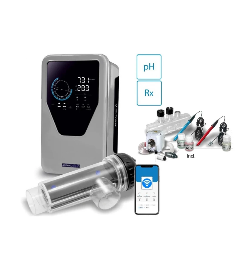 Electrolizor piscina Smart Next 21g/h + pH/Rx 100 mc - AstralPool