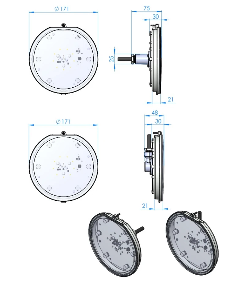 Proiector LumiPlus Flexi RGB V1 AC 22 W - 1100 lm - AstralPool Proiector LumiPlus Flexi RGB V1 AC 22 W - 1100 lm - AstralPool