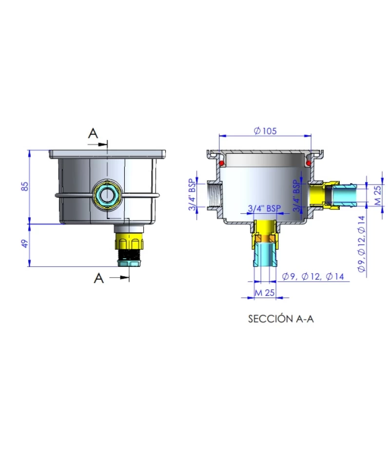 Doza de legaturi (conexiuni cablu) - AstralPool Doza de legaturi (conexiuni cablu) - AstralPool