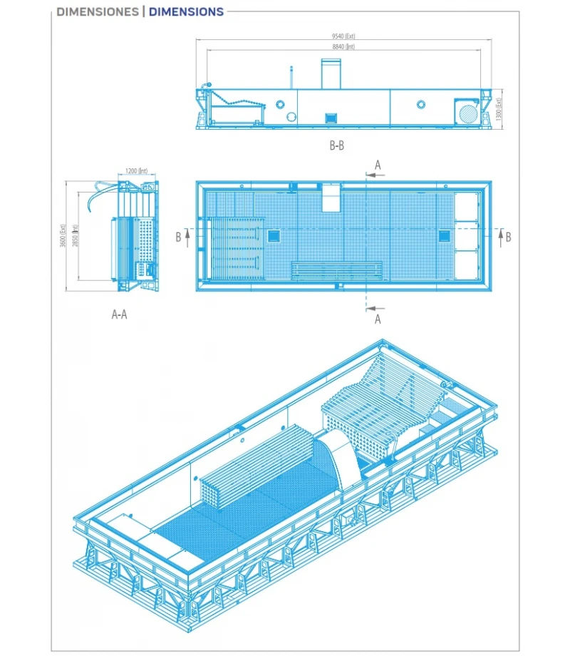 Piscina din inox cu overflow COMFORT 9x3x1.2m - AstralPool