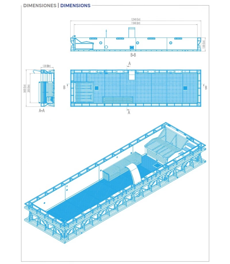 Piscina din inox cu skimmere COMFORT 12x3x1.2m - AstralPool