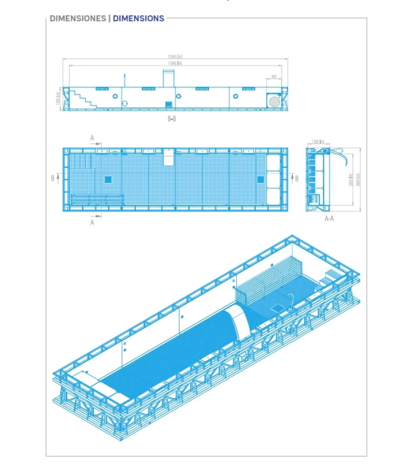 Piscina din inox cu skimmere WELLNESS 12x3x1.2m - AstralPool