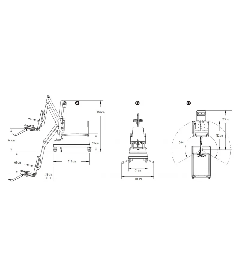 Lift mobil pentru persoane cu handicap - Pal II - AstralPool