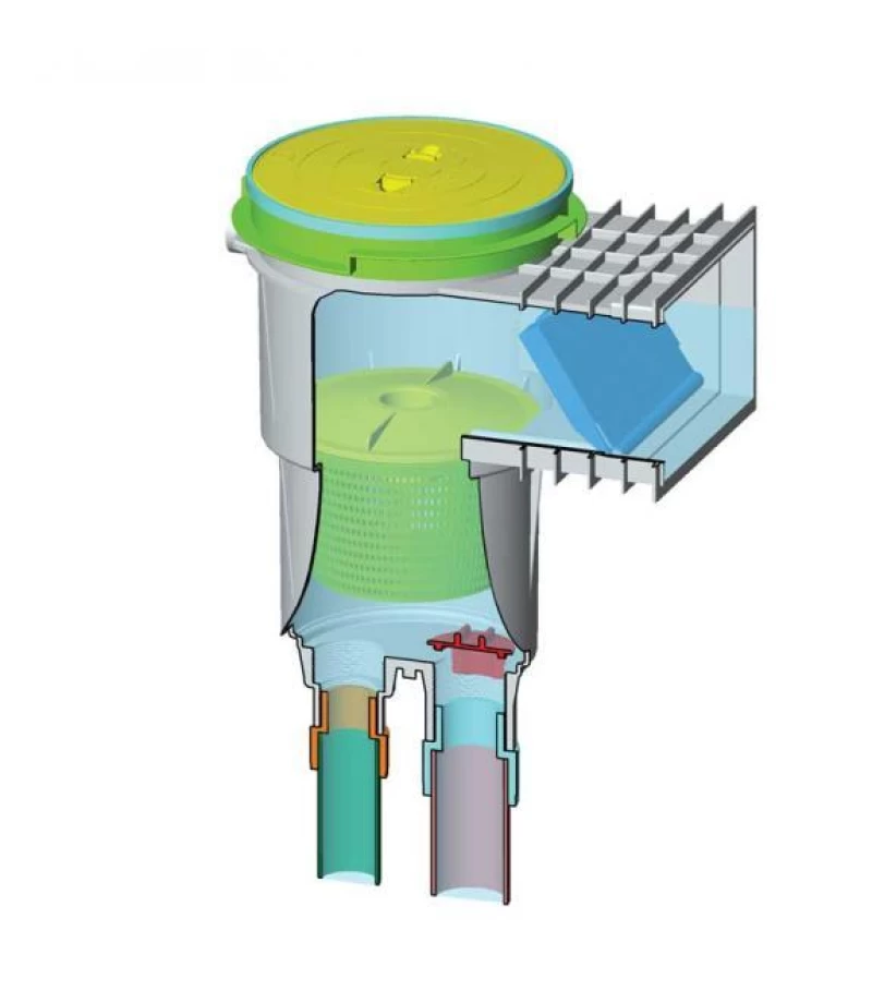 Skimmer 15L deschidere standard cu capac patrat si insertii pentru liner - AstralPool