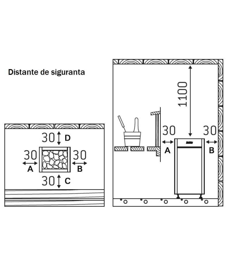Incalzitor sauna Harvia Virta HL70 - 6,8 kW