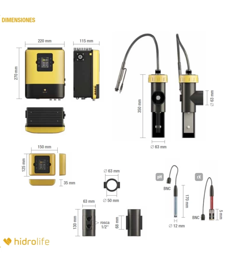 Sistem electroliza cu sare pentru piscina HIDROLIFE - 16 grame / 65 mᶟ - SUGAR VALLEY