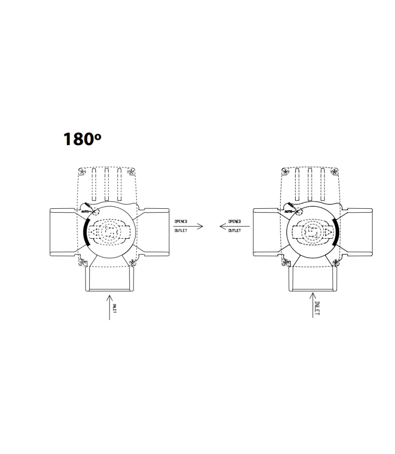 Vana 3cai automata Ø 50-63 mm cu disc rotativ 220 VAC (180º) - Cepex