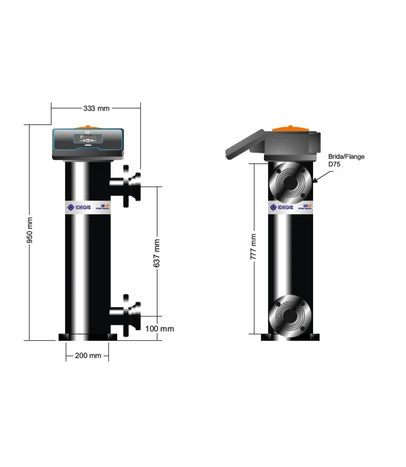 Sterilizator ultraviolete Heliox LP P25EX PE 180W - IDEGIS 