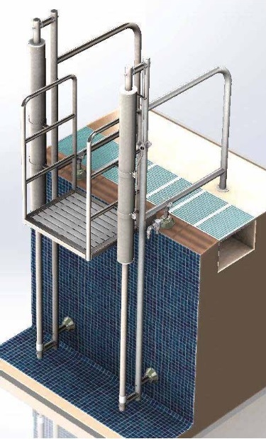 The owner manly Menda City Lift piscina hidraulic cu platforma L-650 pentru persoane cu dizabilitati -  63157